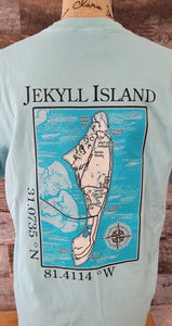 Jekyll Island Nautical Chart Tee