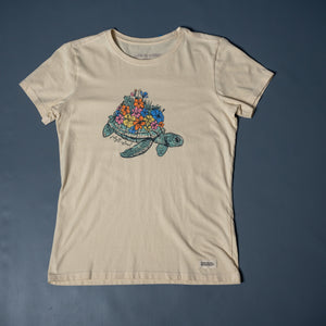 Life is Good Women's Floral Turtle