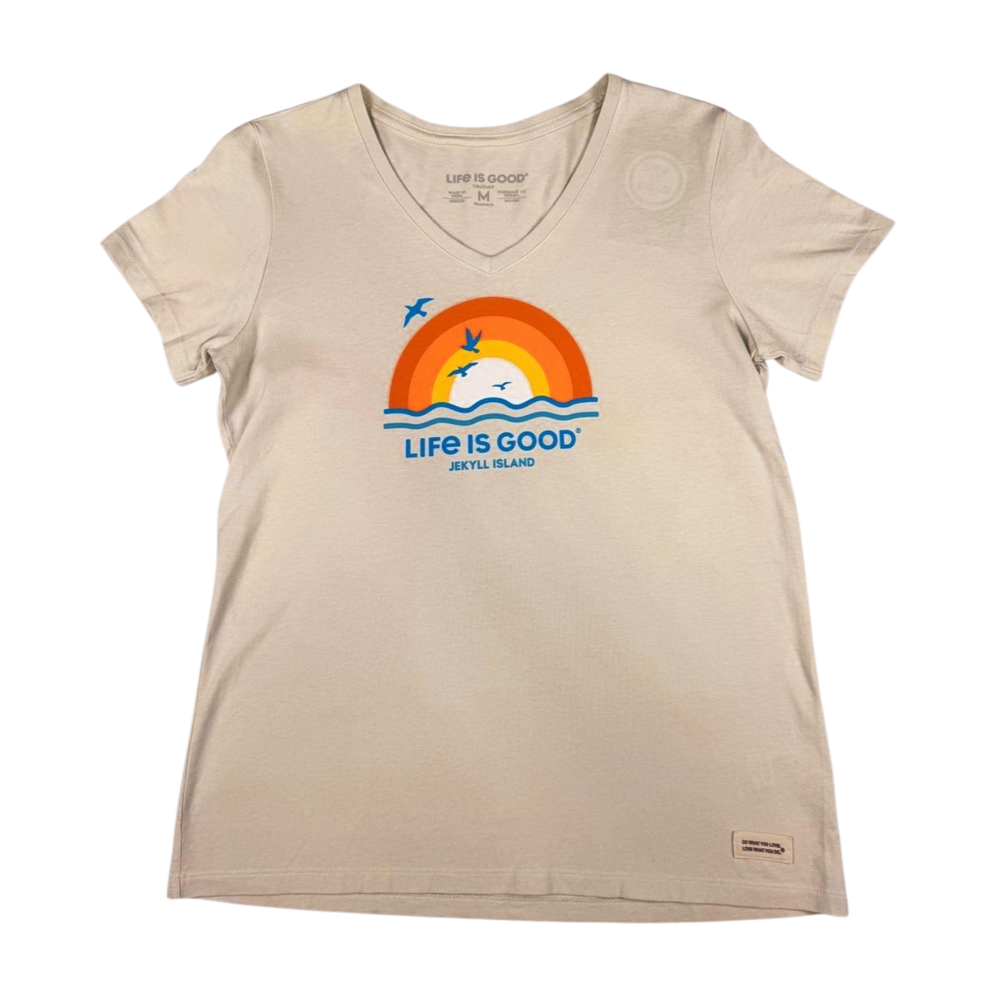 Life is Good Birds at Sunset V-Neck