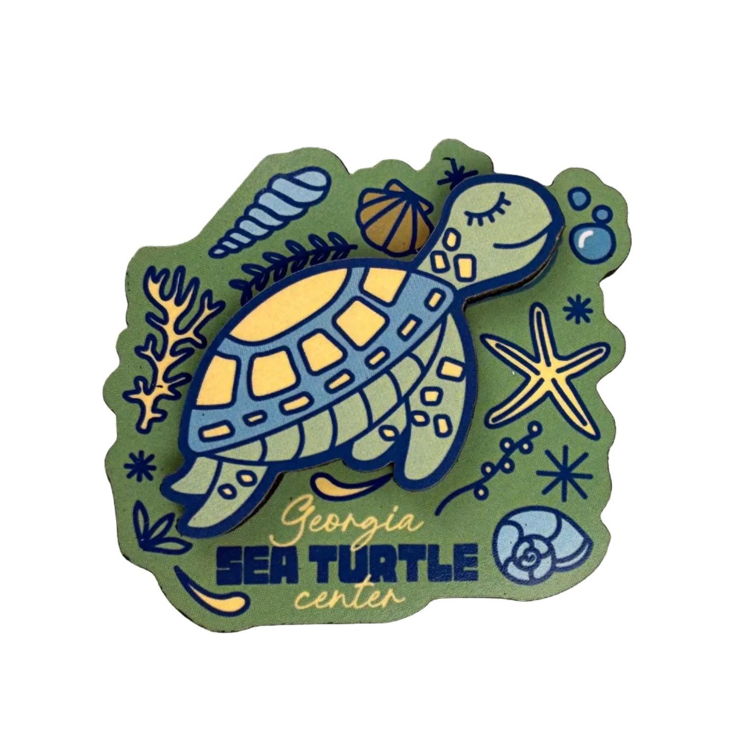 GSTC Dual Layer Small Wooden Magnet