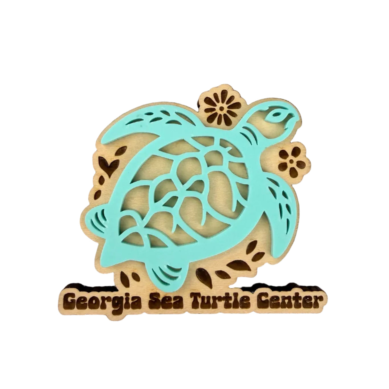 GSTC Sea Turtle Wooden Magnets by Slate&Stone