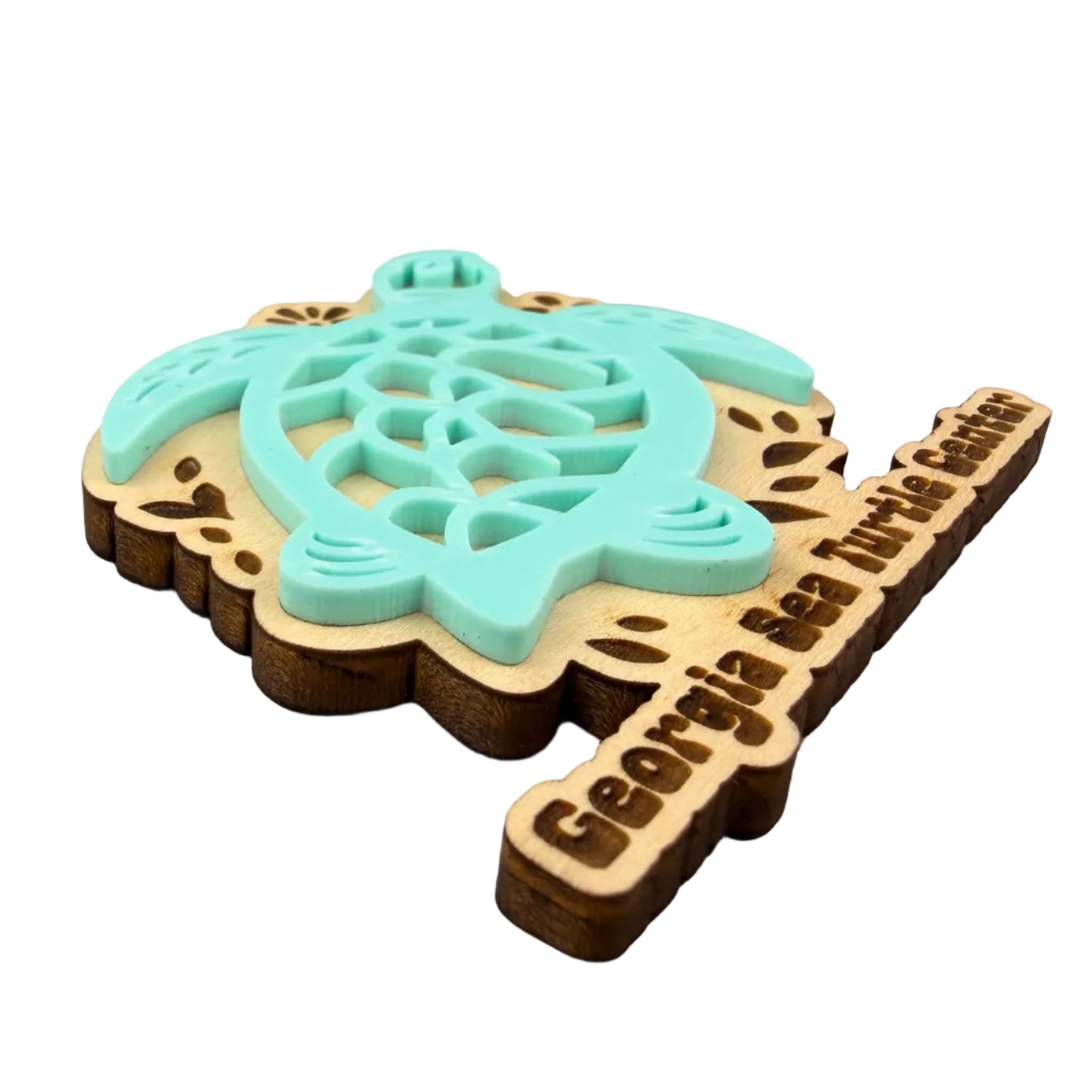 GSTC Sea Turtle Wooden Magnets by Slate&Stone