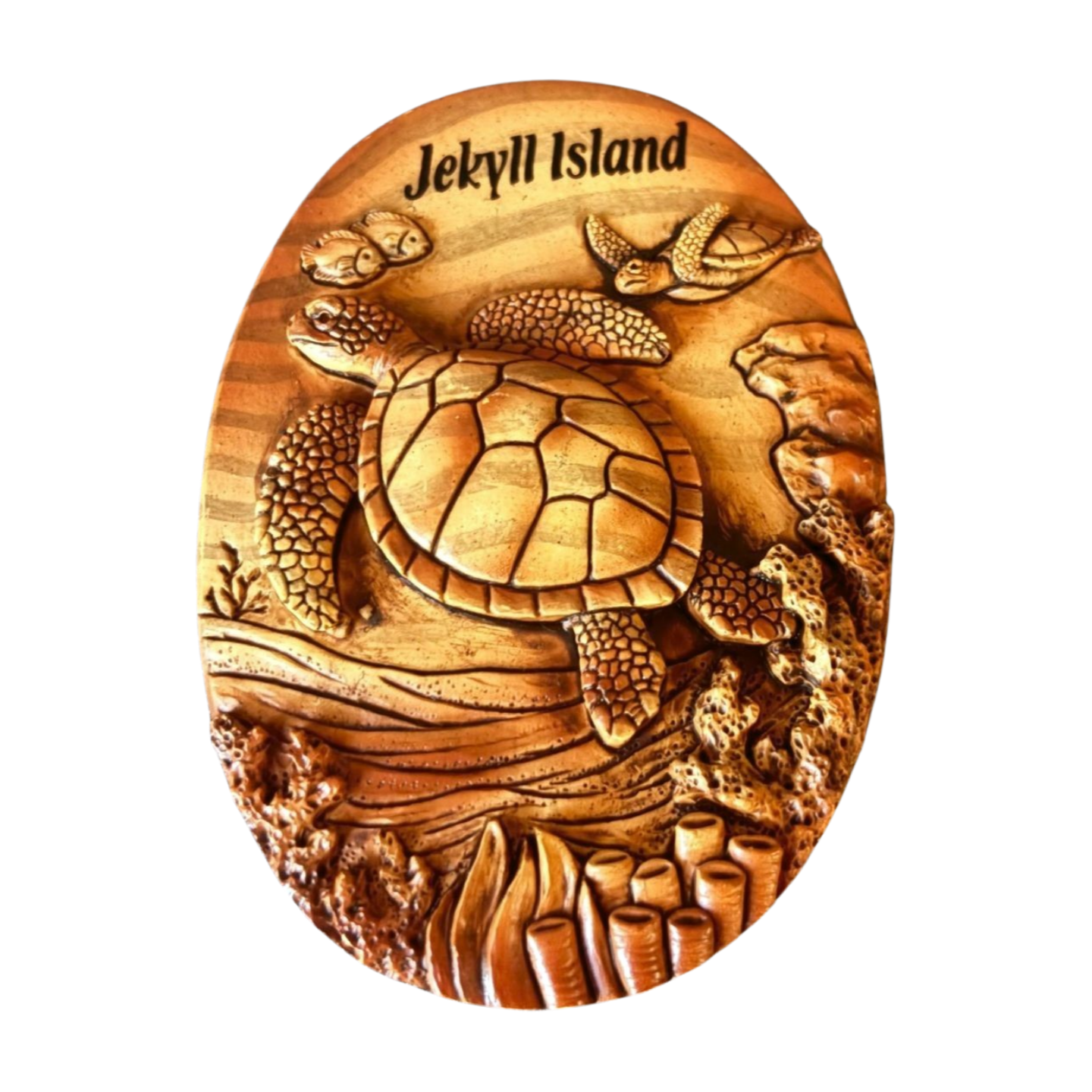 GIC A/G Wooden Oval Magnets