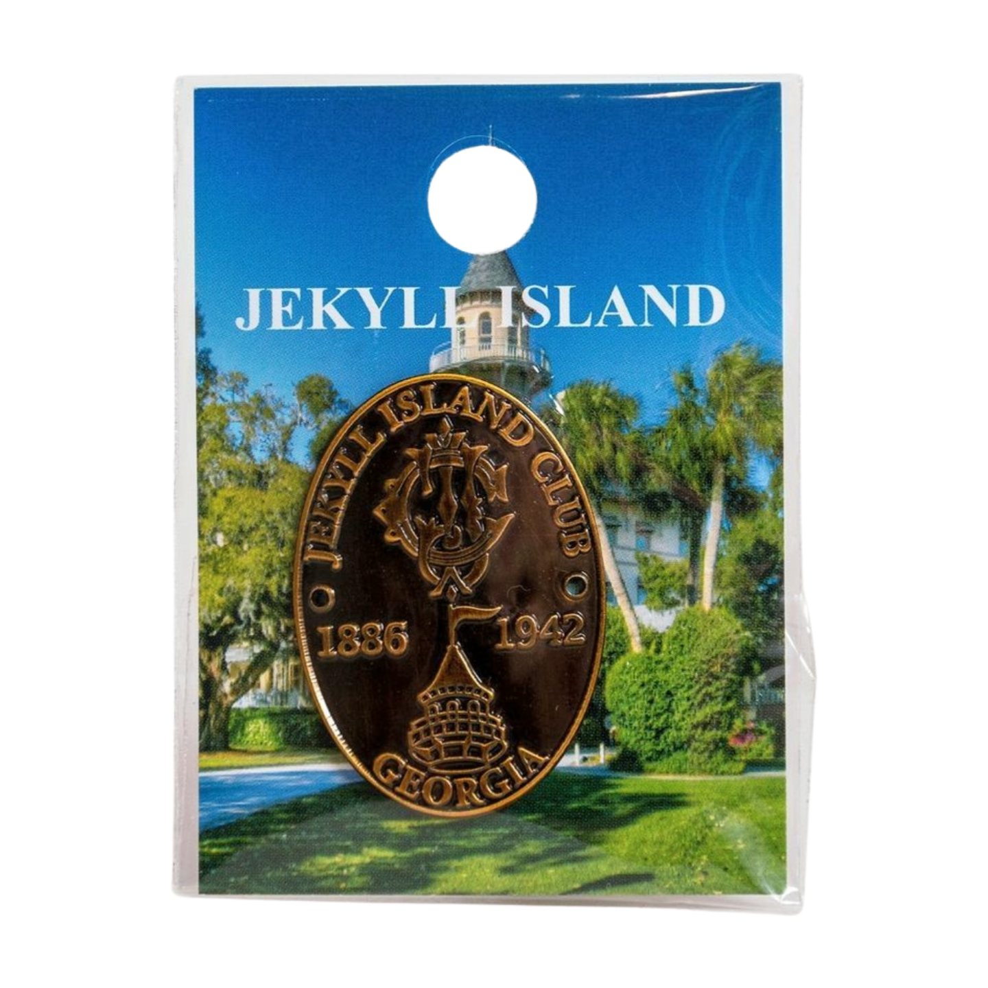 MOSAIC Jekyll Island Club Walking Stick Medallion