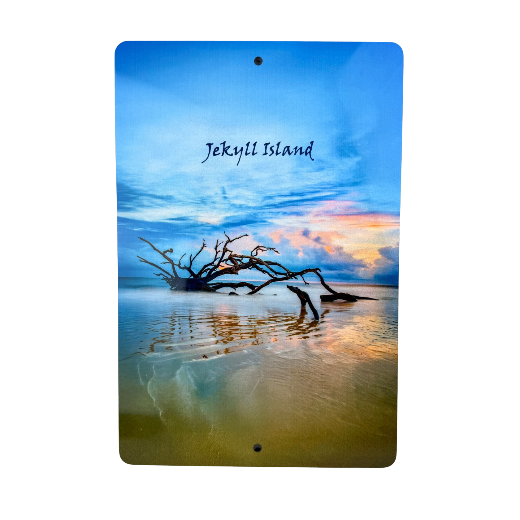 MOSAIC Driftwood Beach Metal Sign