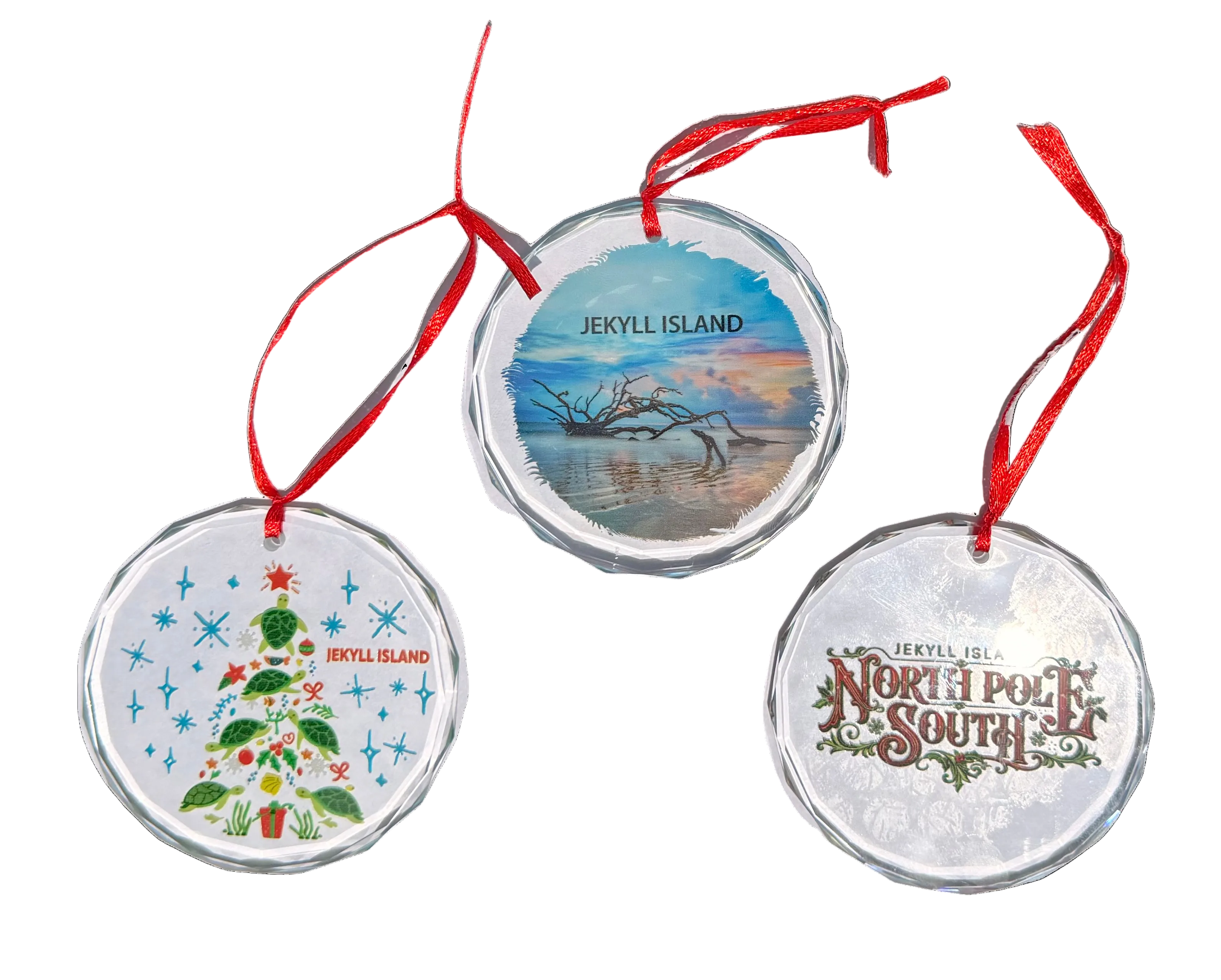 NPS Jekyll Island Clear Acrylic Ornament by Jaco