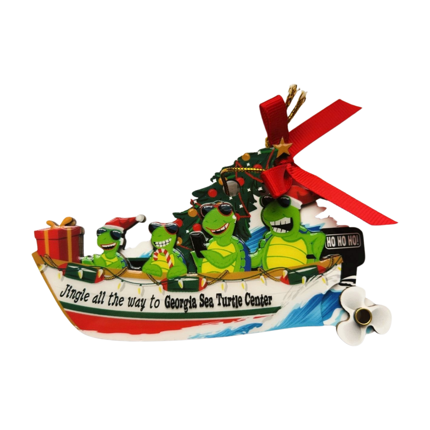 GSTC Turtle Boat Ornament