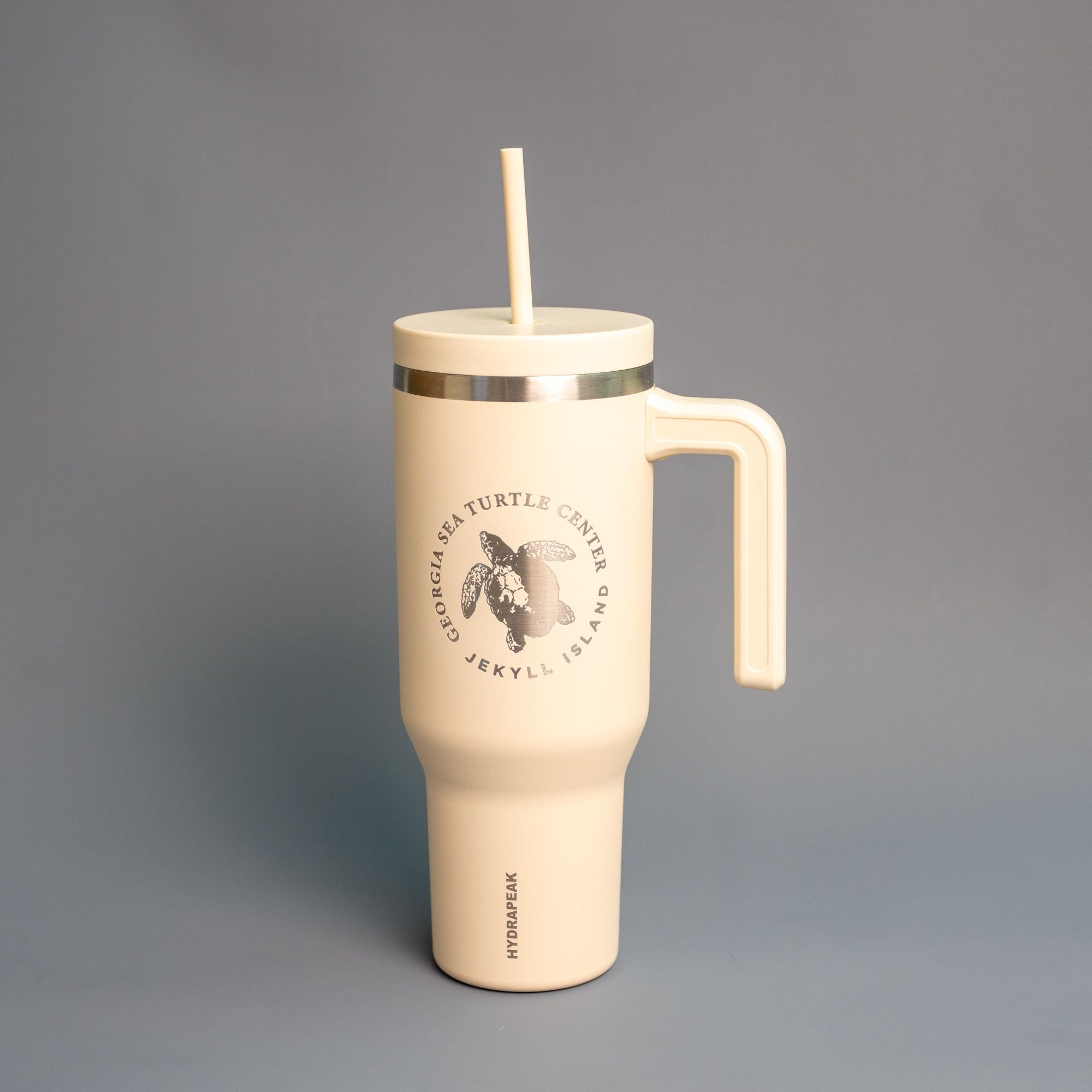 Voyager 40 oz Tumbler With Handle and Straw Lid - Modern Cream