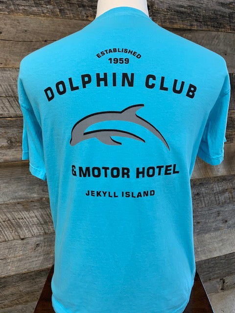 – Dolphin Club Online Store Vintage Island Motor Jekyll Motel T-Shirt