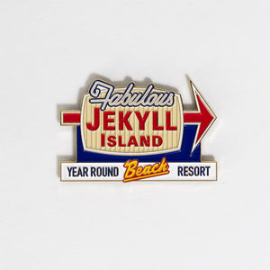 Vintage Jekyll Island Sign Magnet